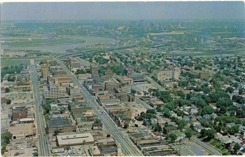 Aerial view of Kansas City, Kansas.