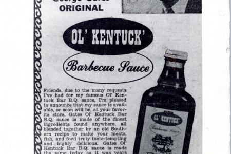 Advertisement for Ol' Kentuck BBQ sauce. Courtesy Black Archives of Mid-America.