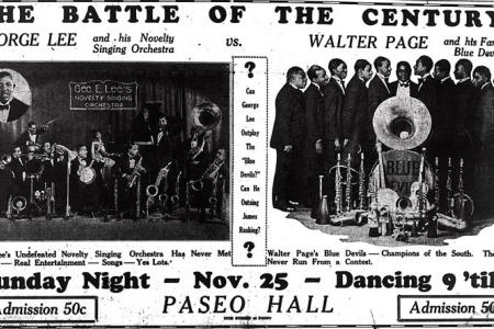 Advertisement for acts at Paseo Hall. The Call Nov. 23, 1928.